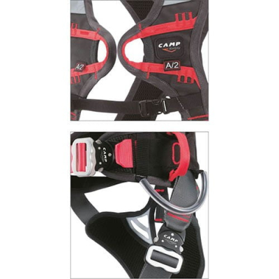 Imbracatura Gravity 2 punti di ancoraggio + 2 asole per posizionamento - Camp Safety  - Camp - Imbracature