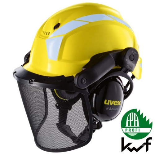 Casco kit forestale Pheos Forestry giallo/grigio Uvex Safety  - Uvex - Caschi forestali