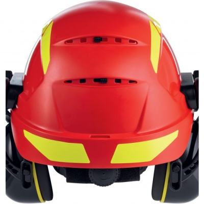 Casco kit forestale Pheos Forestry rosso/giallo Uvex Safety  - Uvex - Caschi tree climbing