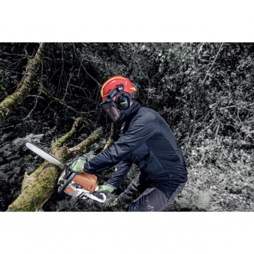 Casco kit forestale Pheos Forestry rosso/giallo Uvex Safety  - Uvex - Caschi tree climbing