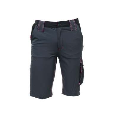 Bermuda da lavoro da donna Mercury Lady grey/fucsia U-Power  - U-Power - Pantaloni corti da lavoro donna