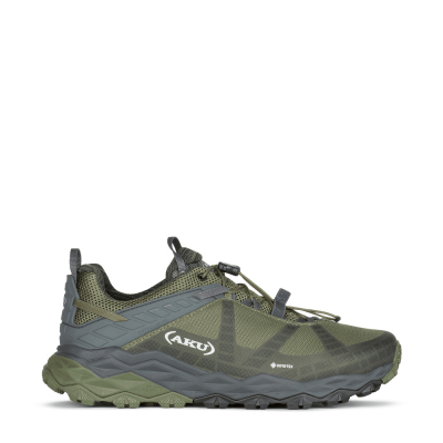 Scarpa fast hiking Flyrock GTX verde-grigio Aku  - Aku - Scarpe Speed Hiking Uomo