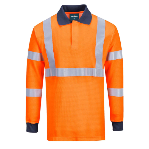 Polo maniche lunghe ignifgua e Hi-Vis FR76 Portwest  - Portwest - Polo da lavoro