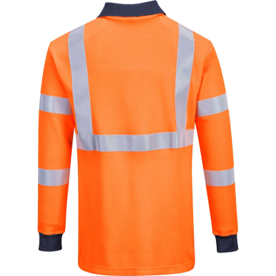Polo maniche lunghe ignifgua e Hi-Vis FR76 Portwest  - Portwest - Polo da lavoro