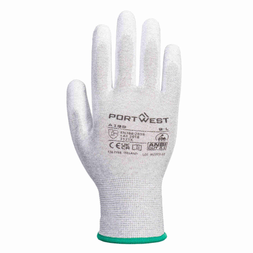 Guanti antistatici ESD per uso alimentare con palmo in PU A199 Portwest  - Portwest - Guanti da lavoro