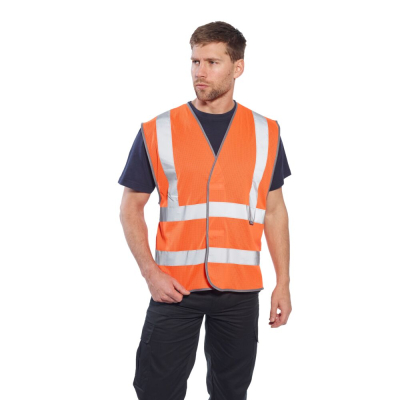Gilet traspirante Hi-Vis e RIS Classe 2 C370 Portwest  - Portwest - Abbigliamento da lavoro Alta Visibilità