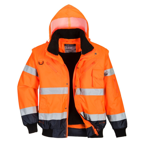 Bomber bicolore 3-in-1 Hi-Vis Classe 3 RIS impermeabile C465 Portwest  - Portwest - Abbigliamento da lavoro Alta Visibilità