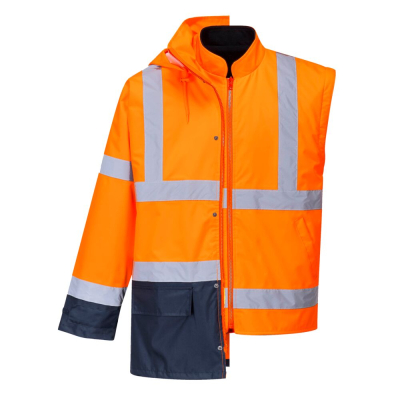 Giacca 5-in-1 impermeabile RIS alta visibilità S768 Portwest  - Portwest - Abbigliamento da lavoro Alta Visibilità