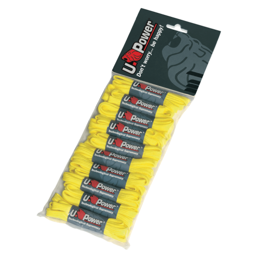 Lacci gialli 100 cm confezione da 5 paia U-Power  - U-Power - Solette e Accessori