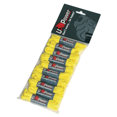Lacci gialli 100 cm confezione da 5 paia U-Power  - U-Power - Solette e Accessori