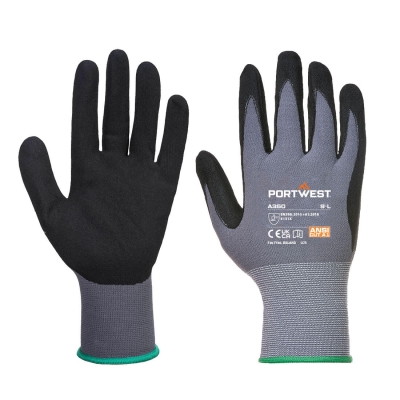 Guanti da lavoro antiscivolo Dermiflex nero A350 Portwest  - Portwest - Guanti da lavoro