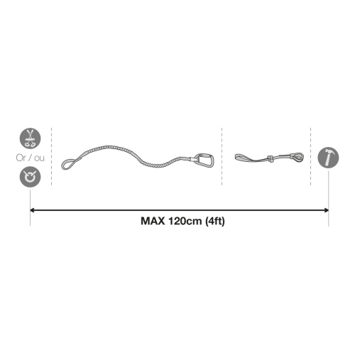 Tooleash fettuccia porta utensili 5 kg Petzl  - Petzl - Cordini portamotosega tree climbing
