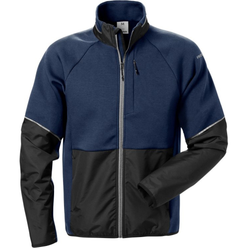 Felpa da lavoro blu/nera full zip 7513 DF Fristads  - Fristads - Giacche da lavoro