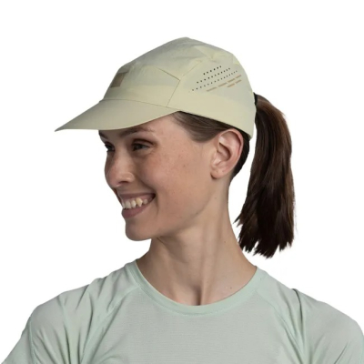 Cappellino estivo trail running Solid Pistacchio Buff  - Buff - Cappelli e Berretti outdoor