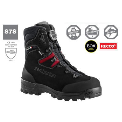 Scarponi antitaglio livello 2 Delimber Boa Gore-Tex RR S7S Black Zamberlan  - Zamberlan - Scarponi antitaglio
