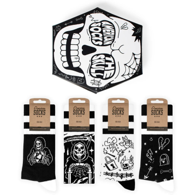 Giftbox The Skull American Socks  - American Socks - Calze tecniche outdoor