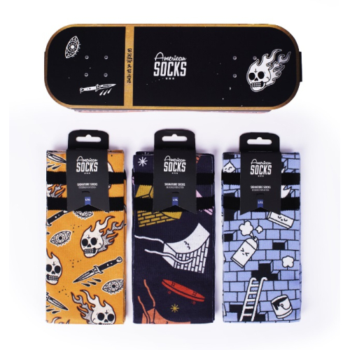 Giftbox Skateboard American Socks  - American Socks - Calze tecniche outdoor