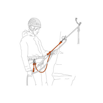 Cordino doppio regolabile Petzl Dual Connect Adjust per vie lunghe e discese in doppia  - Petzl - Attrezzatura outdoor PETZL