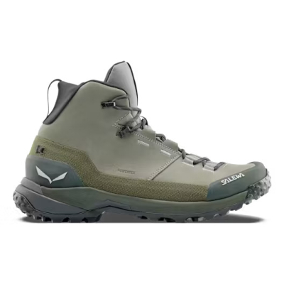 Scarponcini Trekking uomo Puez Leather Mid Powertex Salewa  - Salewa - Scarpe Trekking Uomo