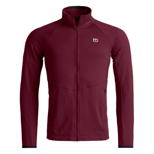 Felpa Trekking uomo Fleece Light Grid Jacket Ortovox  - Ortovox - Felpe e Pile outdoor Uomo