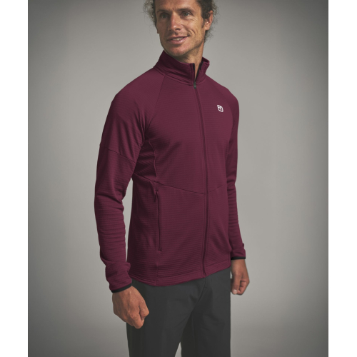 Felpa Trekking uomo Fleece Light Grid Jacket Ortovox  - Ortovox - Felpe e Pile outdoor Uomo