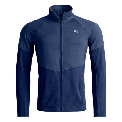 Felpa Trekking uomo Fleece Light Grid Jacket Ortovox  - Ortovox - Felpe e Pile outdoor Uomo 2