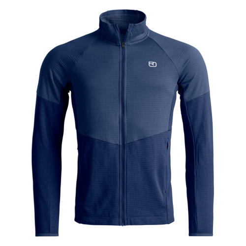 Felpa Trekking uomo Fleece Light Grid Jacket Ortovox  - Ortovox - Felpe e Pile outdoor Uomo