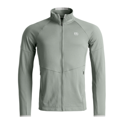 Felpa Trekking uomo Fleece Light Grid Jacket Ortovox  - Ortovox - Felpe e Pile outdoor Uomo
