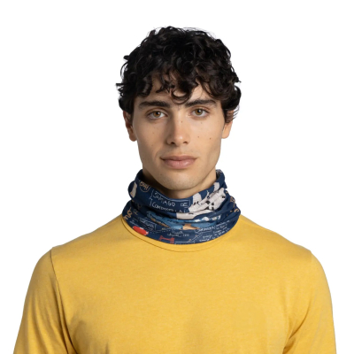 Paracollo CoolNet UV Camino Norte Navy Buff  - Buff - Scaldacolli outdoor
