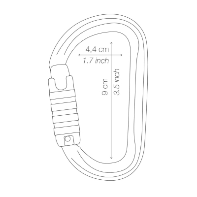 Moschettone AM'D Twist-Lock Petzl  - Petzl - Dispositivi di ancoraggio tree climbing