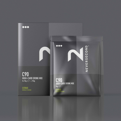Box polvere monodose C90 High Carb Drink Mix Neversecond  - Neversecond - ATTREZZATURA OUTDOOR