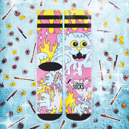 Calzini medio alti Killer Kitties American Socks  - American Socks - Calze tecniche outdoor