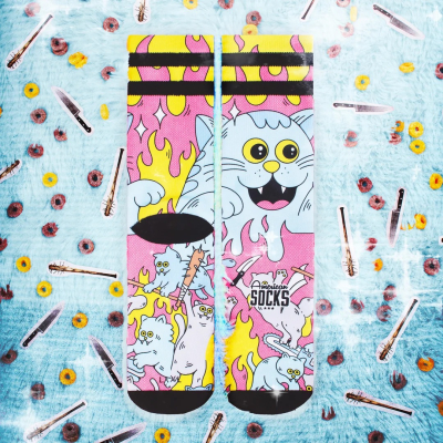 Calzini medio alti Killer Kitties American Socks  - American Socks - Calze tecniche outdoor