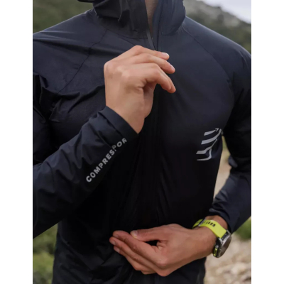 Guscio running uomo Hurricane Waterproof Compressport  - Compressport - Giubbotti e Giacche outdoor Uomo