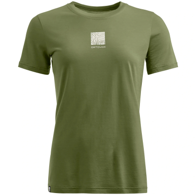 T-shirt lana merino donna 120 Cool Tec Abstract TS Ortovox  - Ortovox - T-shirt outdoor Donna