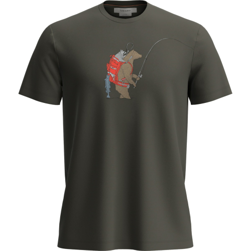 T-shirt lana merino uomo M 150 Tech Lite SS Tee Bear Catch icebreaker  - Icebreaker - Maglie tecniche outdoor