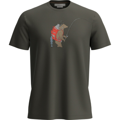 T-shirt lana merino uomo M 150 Tech Lite SS Tee Bear Catch icebreaker  - Icebreaker - Maglie tecniche outdoor