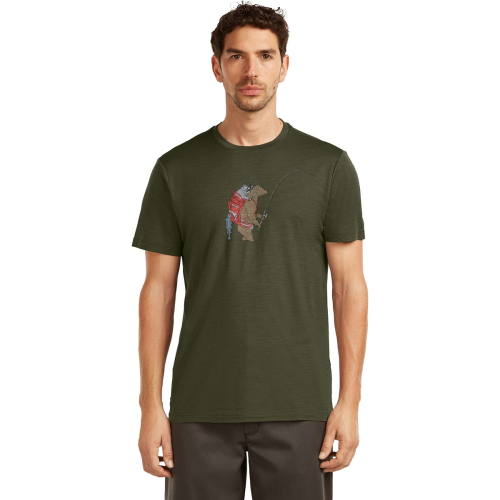 T-shirt lana merino uomo M 150 Tech Lite SS Tee Bear Catch icebreaker  - Icebreaker - Maglie tecniche outdoor